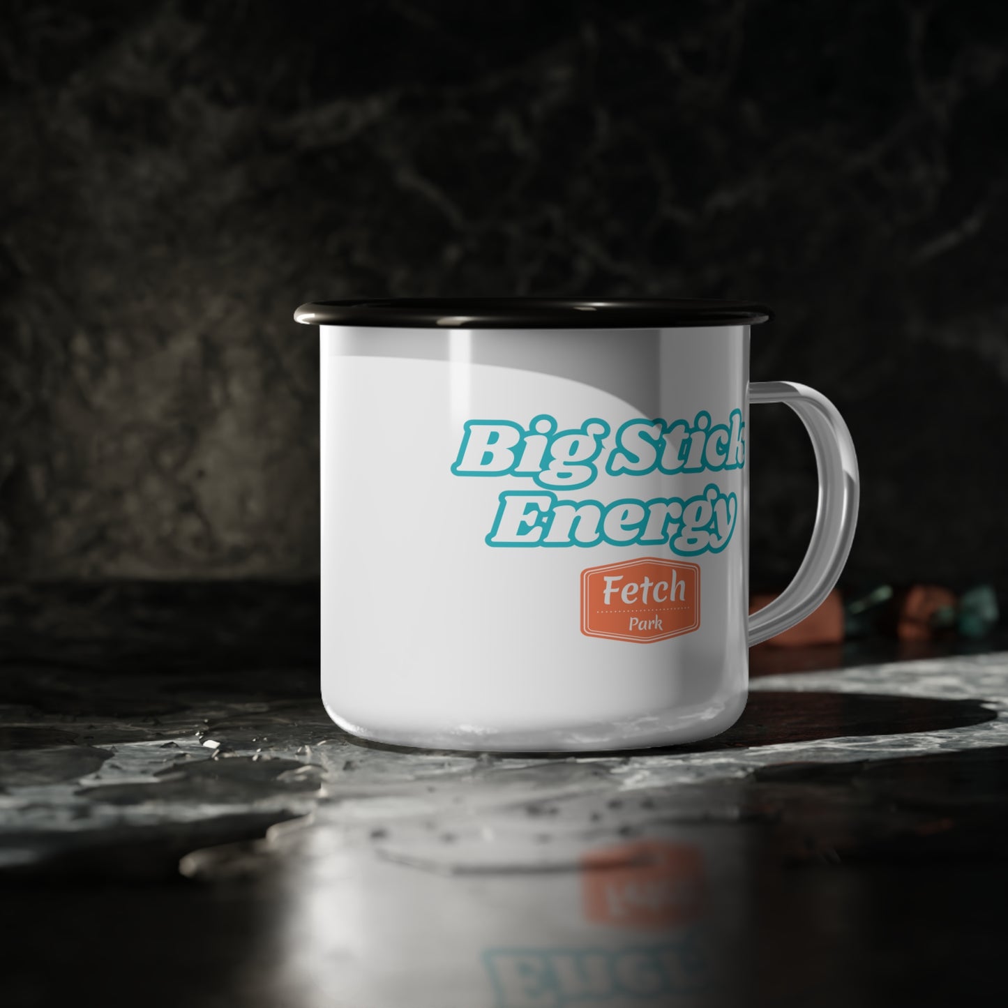 Big Stick Energy Enamel Camp Cup