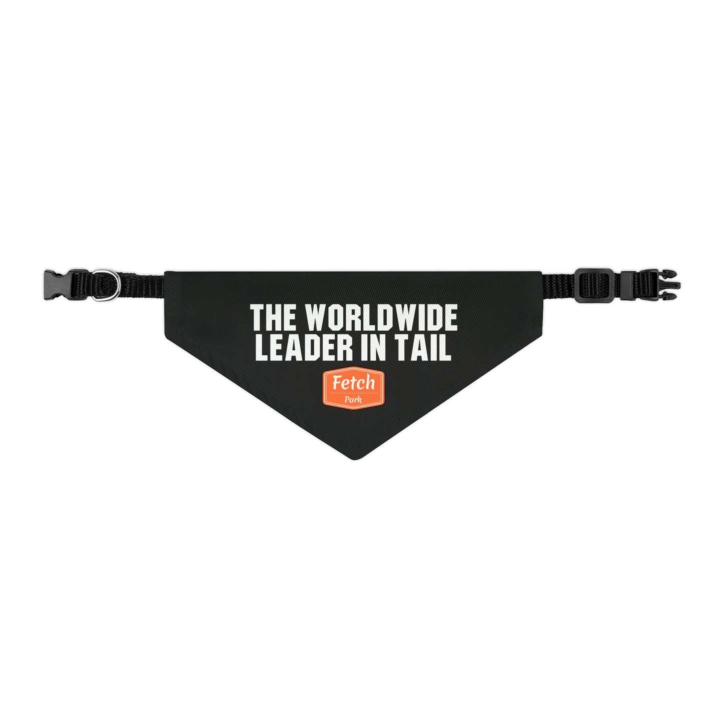 Small The Worldwide Leader in Tail Pet Bandana Collar Basic Font