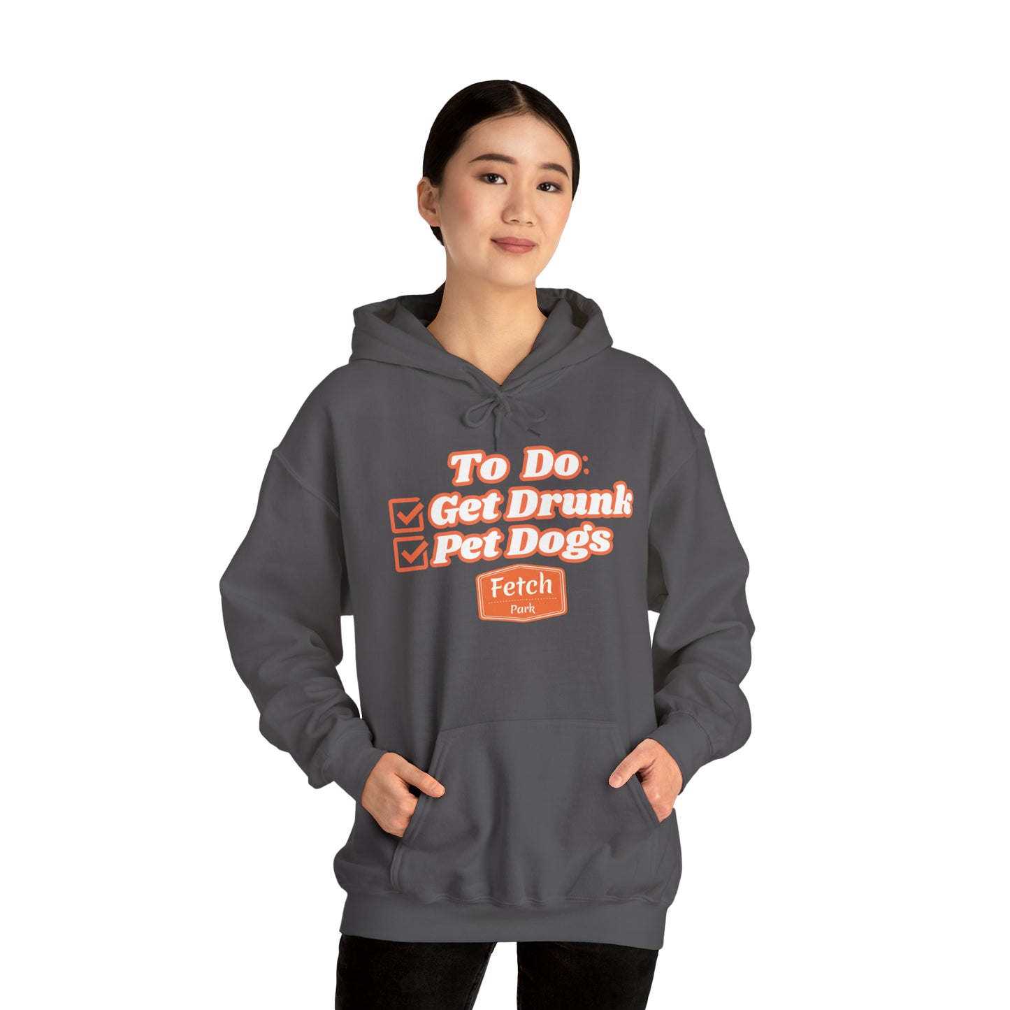 Orange To Do List Unisex Heavy Blend™ Hooded Sweatshirt
