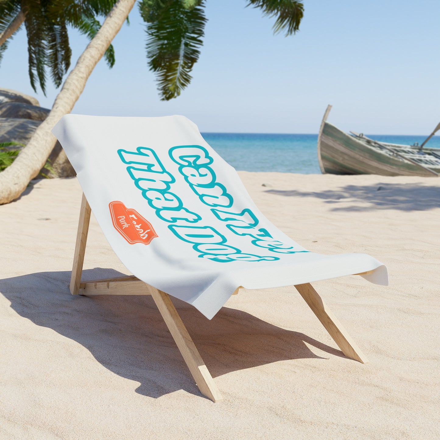 Can I Pet That Dog Beach Towel