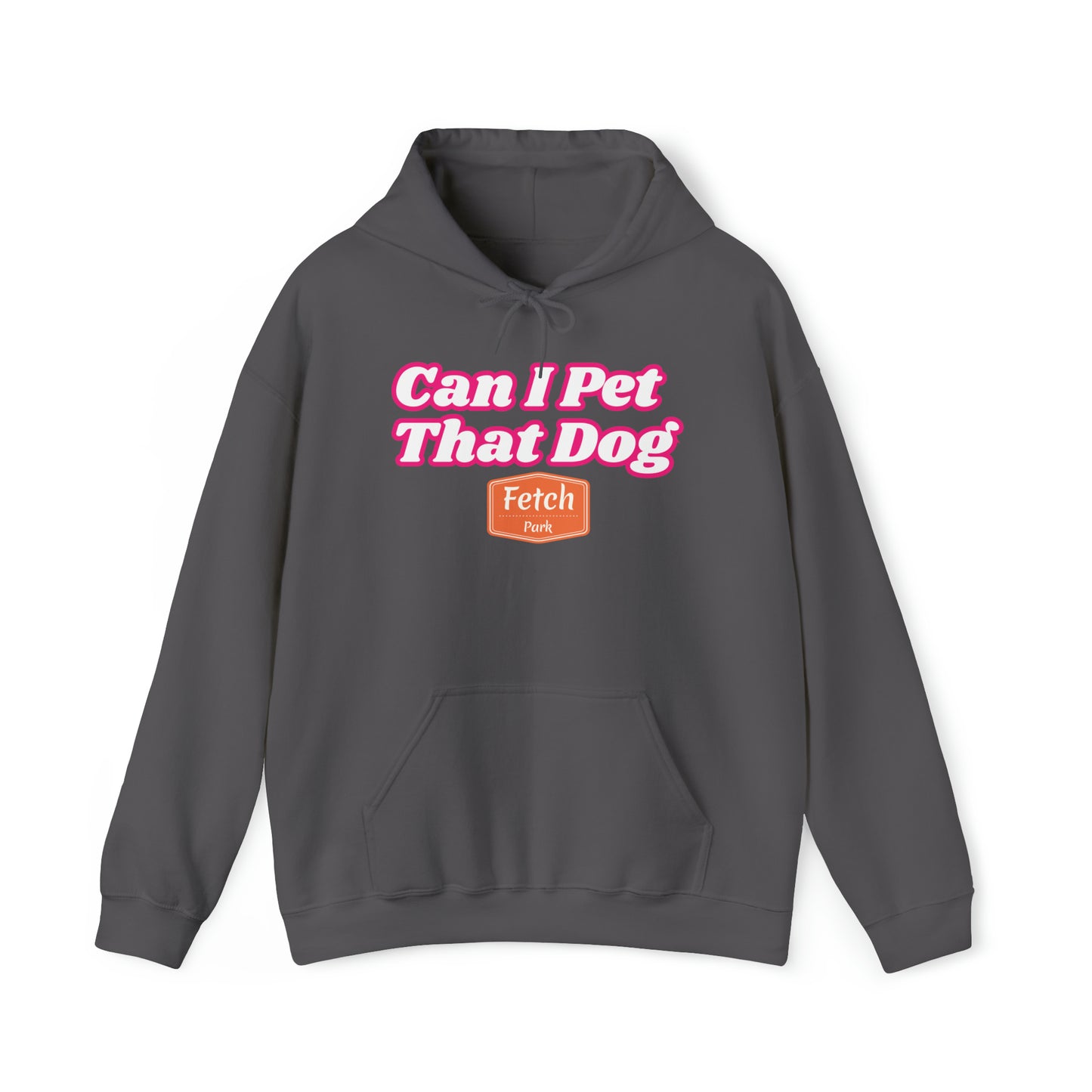 Pink Can I Pet That Dog Unisex Heavy Blend™ Hooded Sweatshirt