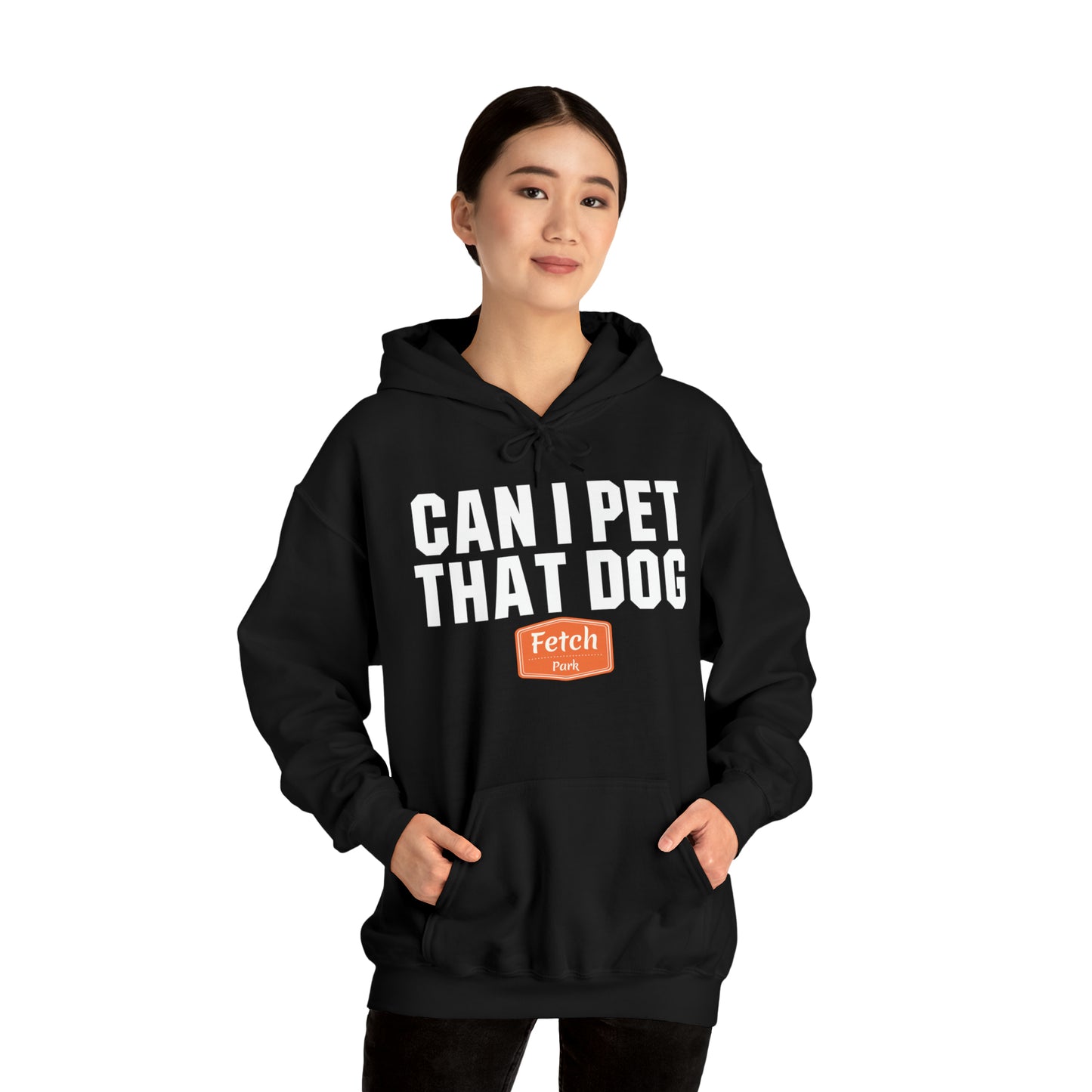 Original Can I Pet That Dog Unisex Heavy Blend™ Hooded Sweatshirt