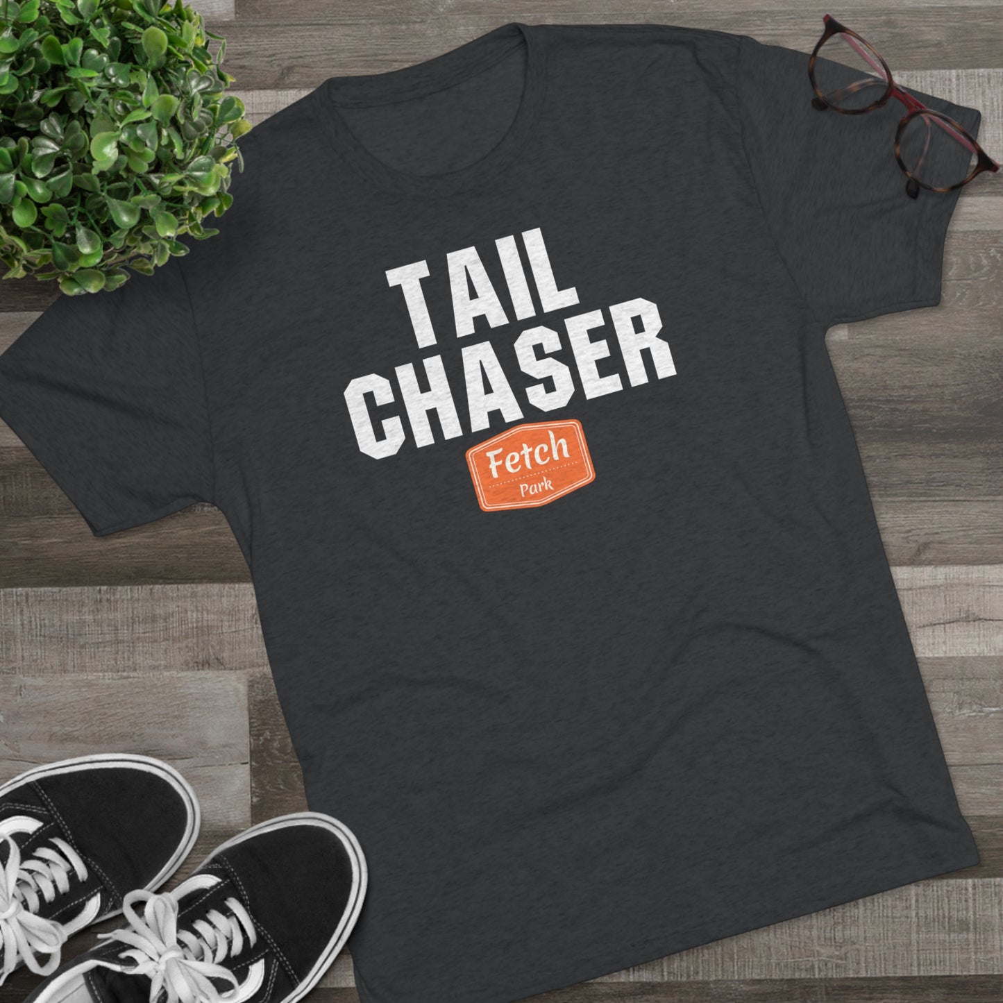 Tail Chaser Tri-Blend Crew Tee