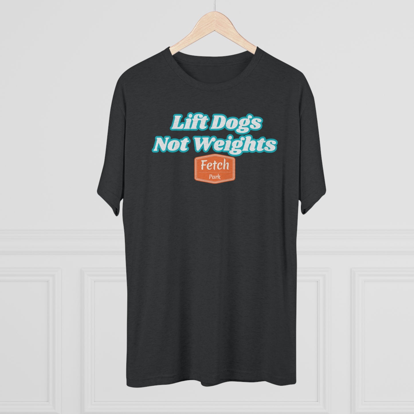 Lift Dogs Not Weights Tri-Blend Crew