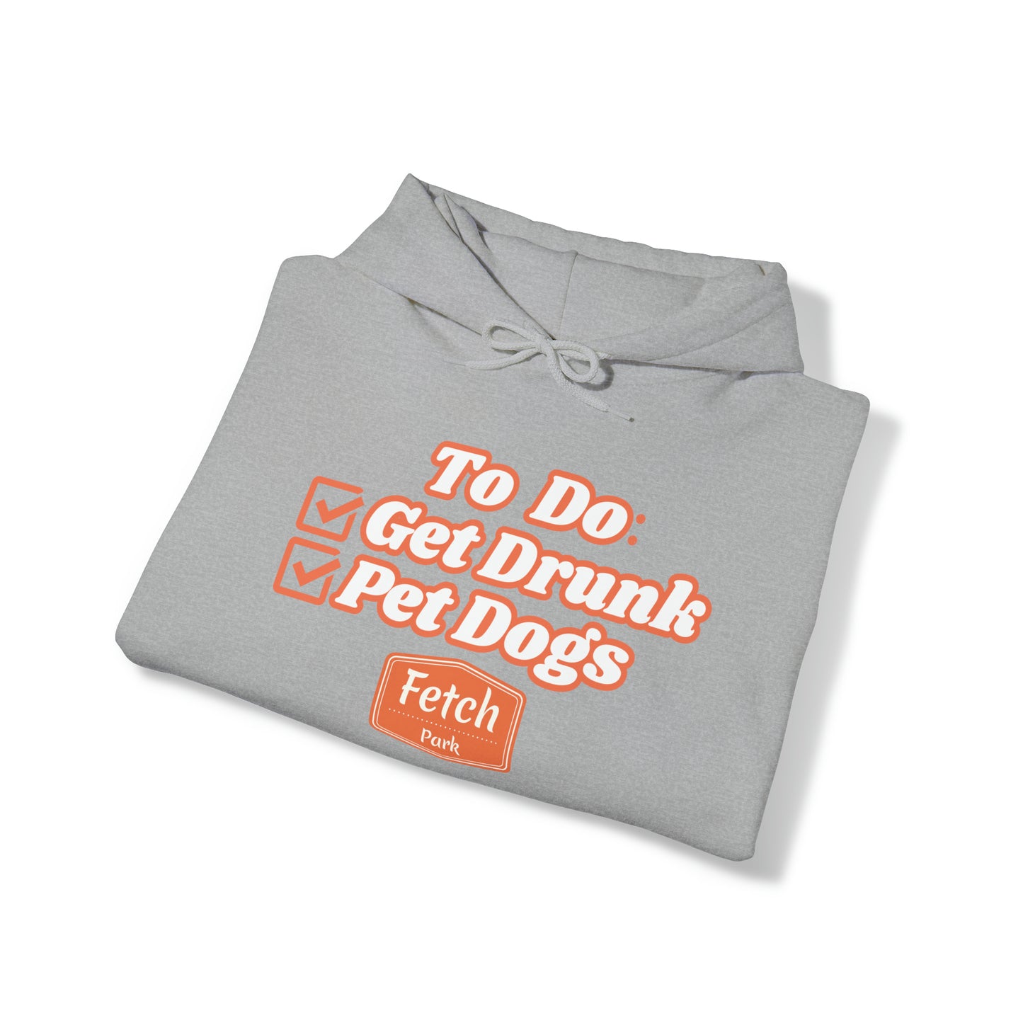 Orange To Do List Unisex Heavy Blend™ Hooded Sweatshirt