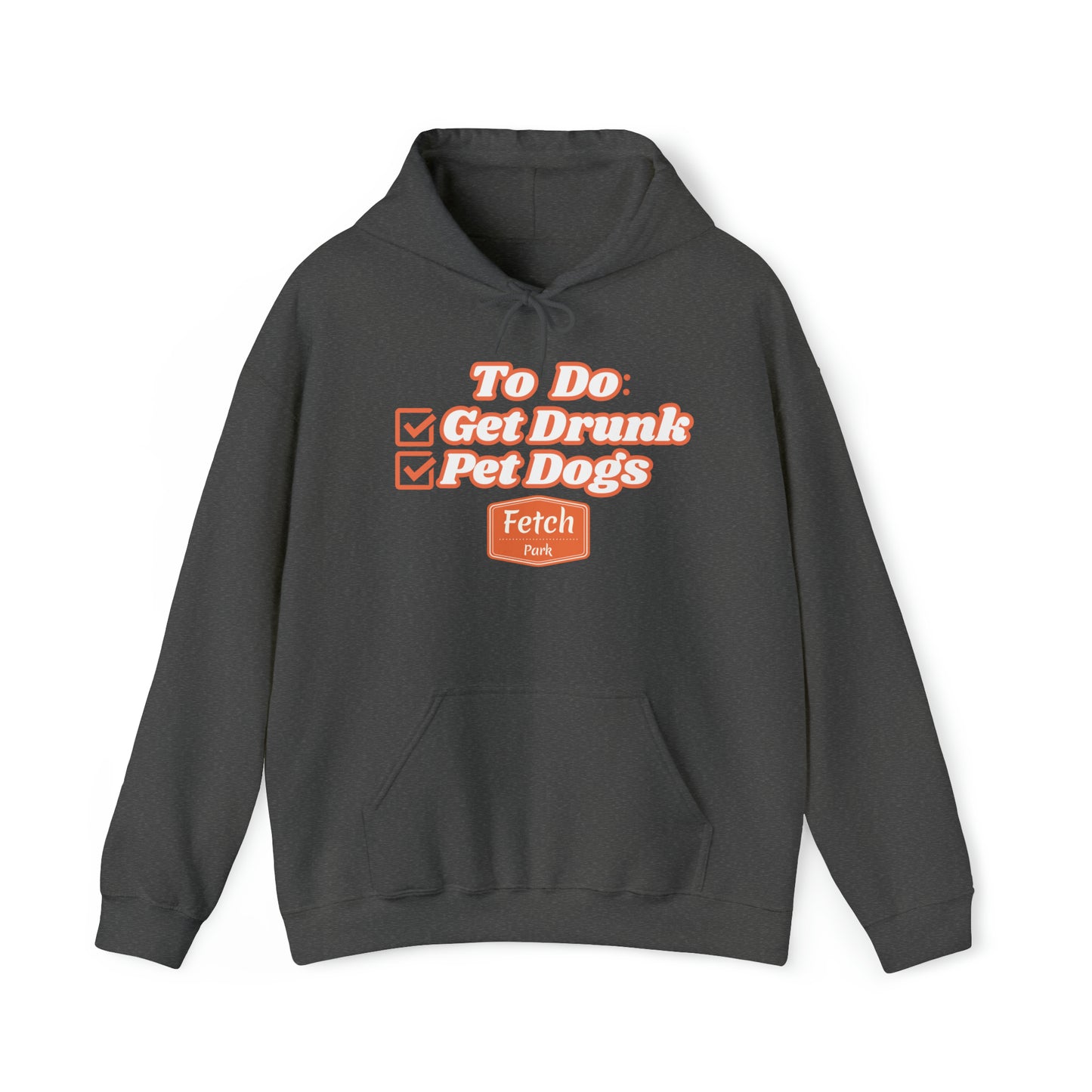 Orange To Do List Unisex Heavy Blend™ Hooded Sweatshirt