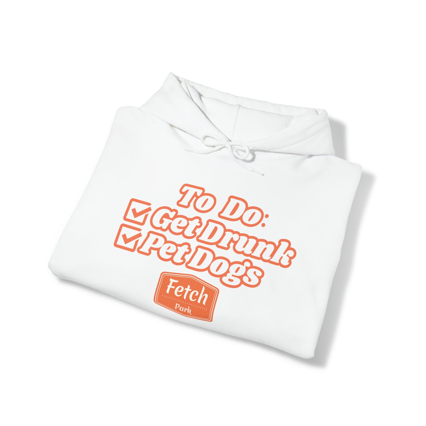 Orange To Do List Unisex Heavy Blend™ Hooded Sweatshirt