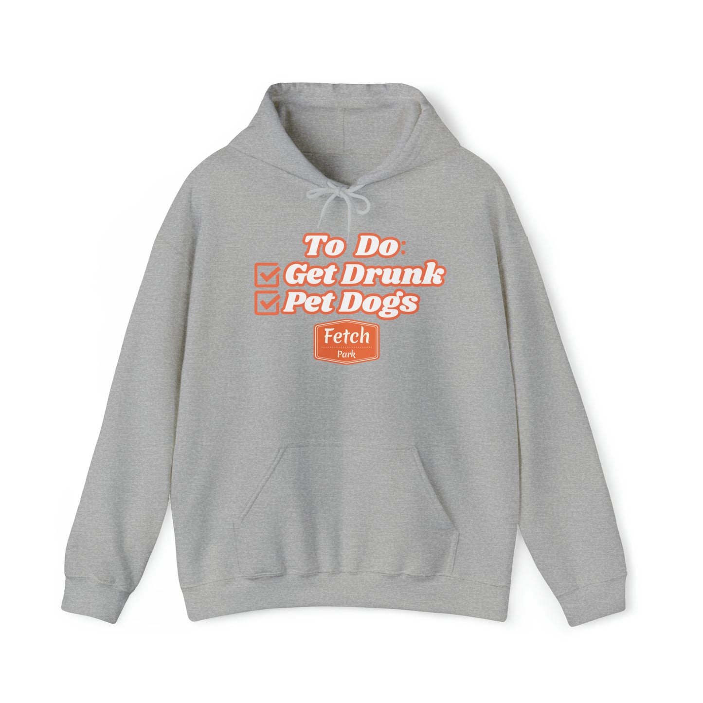 Orange To Do List Unisex Heavy Blend™ Hooded Sweatshirt