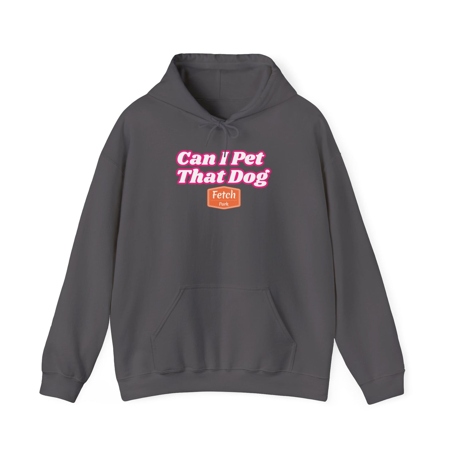 Pink Can I Pet That Dog Unisex Heavy Blend™ Hooded Sweatshirt