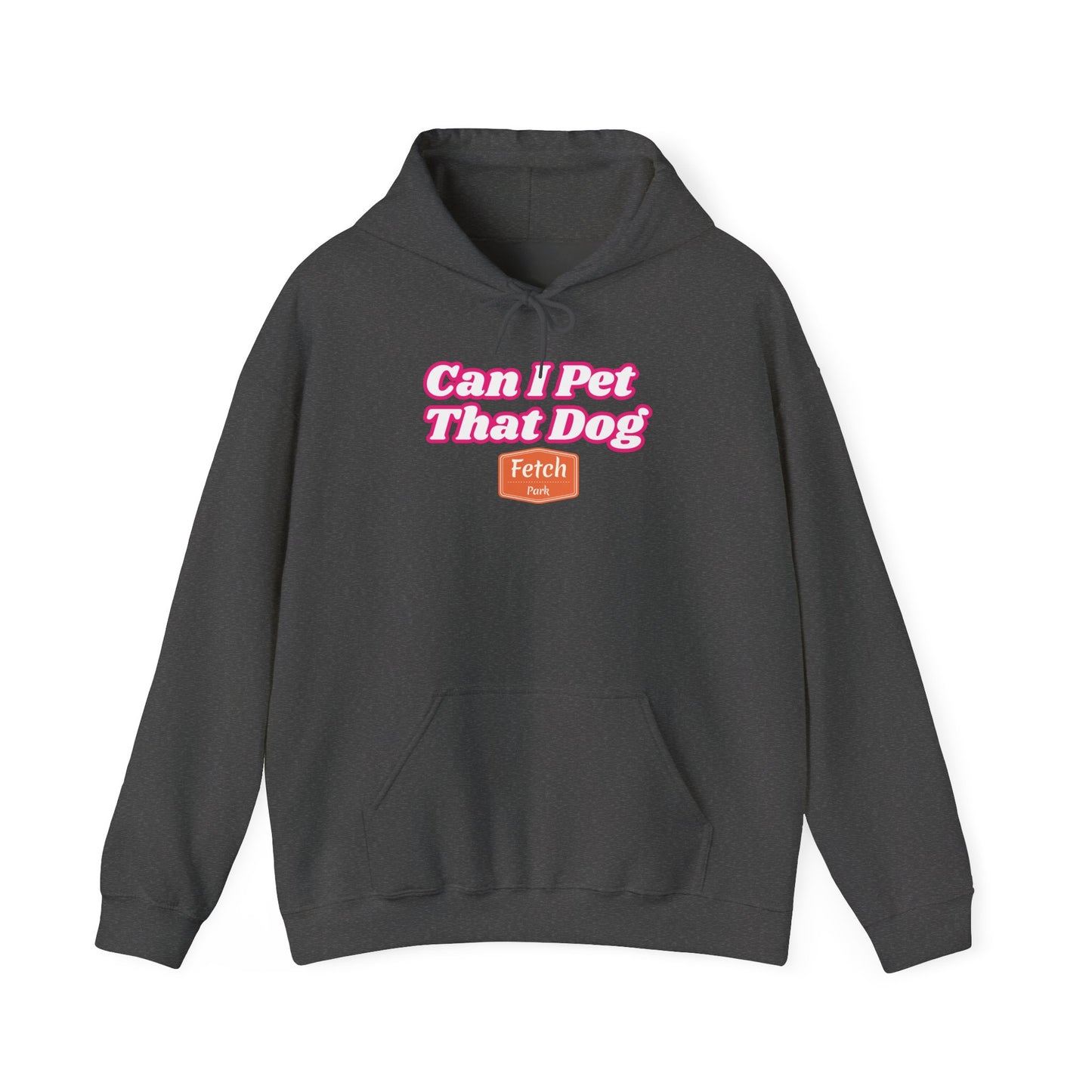 Pink Can I Pet That Dog Unisex Heavy Blend™ Hooded Sweatshirt